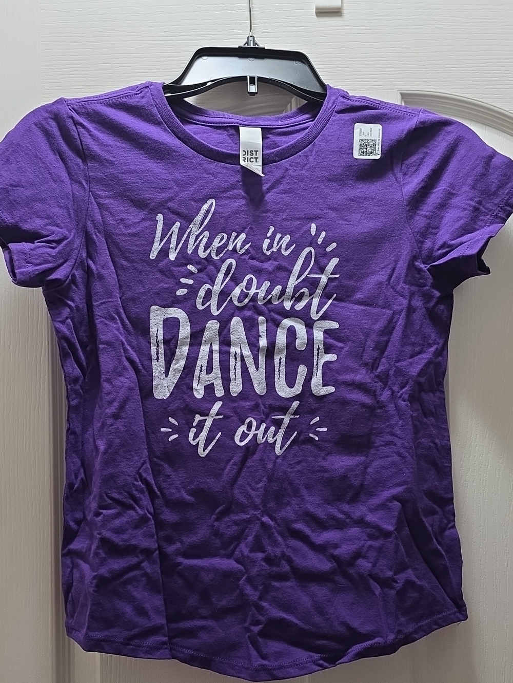 NEW Girl's T-Shirt When in Doubt Dance It Out